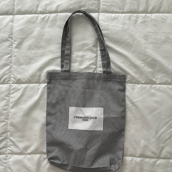 Christian Dior Paris Tote Bag Japan 2023 Limited Edition Houndstooth Novelty Bag - Picture 2 of 6
